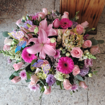 Canasta tonos pastel